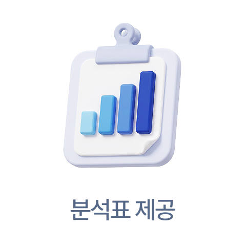 분석표 제공